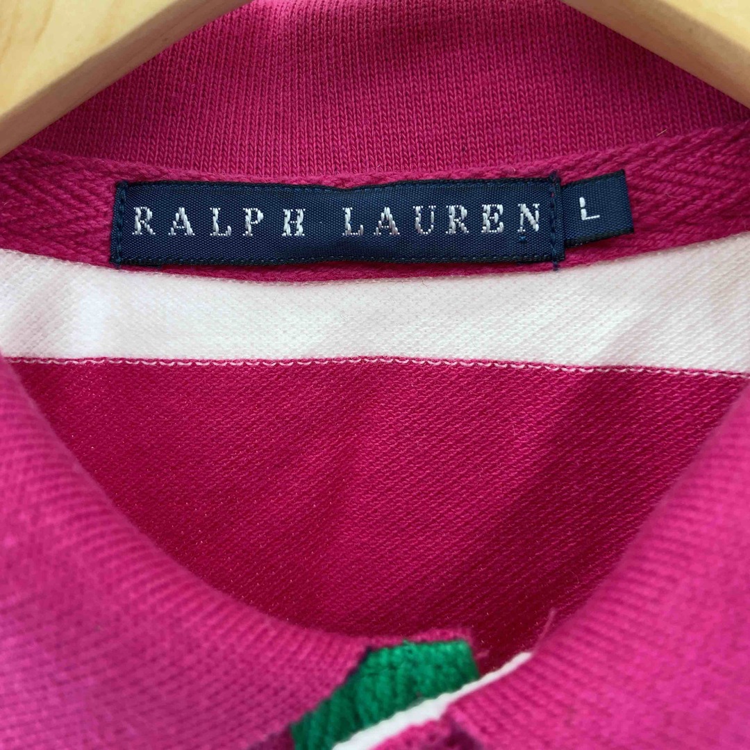 Ralph Lauren(ラルフローレン)のRALPH LAUREN ラルフローレン レディース トップス ポロシャツ ボーダー柄 レディースのトップス(ポロシャツ)の商品写真