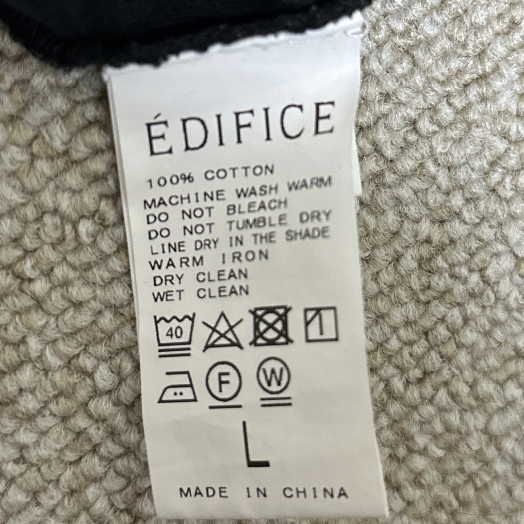 エディフィス　黒　Tシャツ　レディース　L レディースのトップス(Tシャツ(長袖/七分))の商品写真