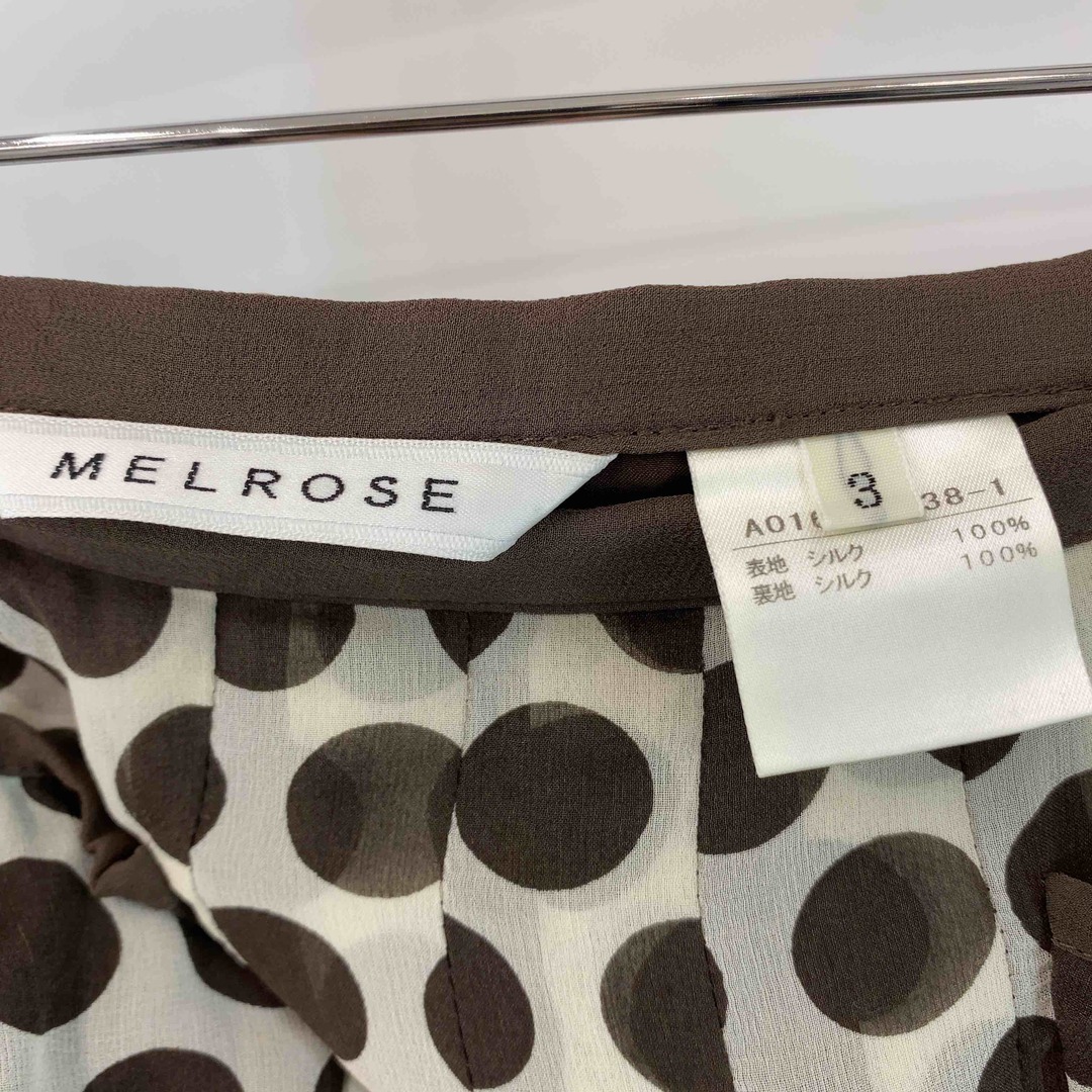 MELROSE(メルローズ)のMELROSE　 レディース ひざ丈スカート　ドット柄 レディースのスカート(ひざ丈スカート)の商品写真