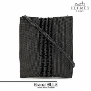 エルメス(Hermes)の未使用品 エルメス エールライン ショルダーバッグ ポシェット 100967M ナイロンキャンバス グレー(ショルダーバッグ)