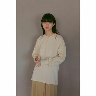 【完売】MANOF マノフ DOCKING THERMAL TOPS アイボリー(カットソー(長袖/七分))