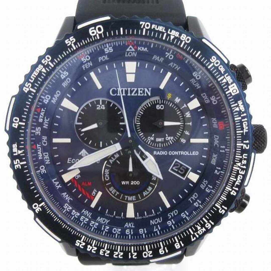 CITIZEN(シチズン)のシチズン 美品 プロマスター SKYシリーズ 腕時計 文字盤 紺 ■SM1 メンズの時計(腕時計(アナログ))の商品写真