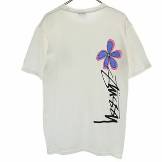 ステューシー(STUSSY)のステューシー バックプリント 半袖 Tシャツ M ホワイト STUSSY メンズ 古着 【240425】 メール便可(Tシャツ/カットソー(半袖/袖なし))