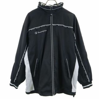 チャンピオン(Champion)のチャンピオン トレーニング ジャケット L ブラック Champion メンズ 古着 【240425】(トレーニング用品)