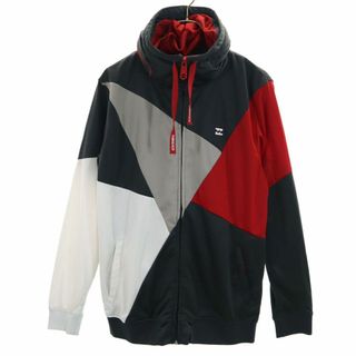 ビラボン(billabong)のビラボン トレーニング ジャージ トラックジャケット M チャコールグレー BILLABONG フード メンズ 古着 【240425】(トレーニング用品)