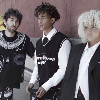 Jaden Smith MSFTSrep NEW BALANCE ニットベスト(ニット/セーター)