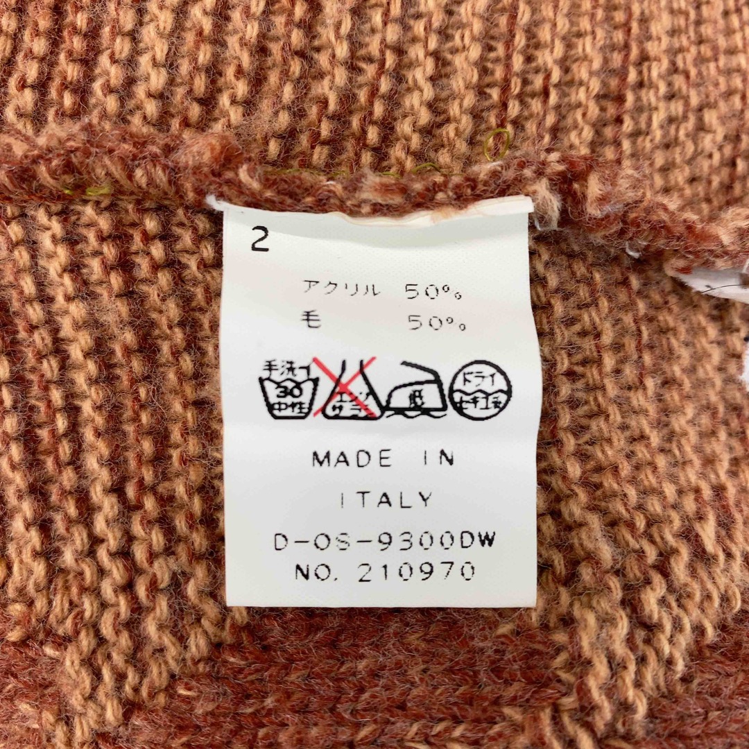 LEGERE メンズ ニット/セーター ハイネック ブラウン イタリア製 メンズのトップス(ニット/セーター)の商品写真