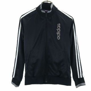 アディダス(adidas)のアディダス トレーニング トラックジャケット M 黒 adidas ジャージ 裏トリコット 3ライン レディース 古着 【240425】(トレーニング用品)