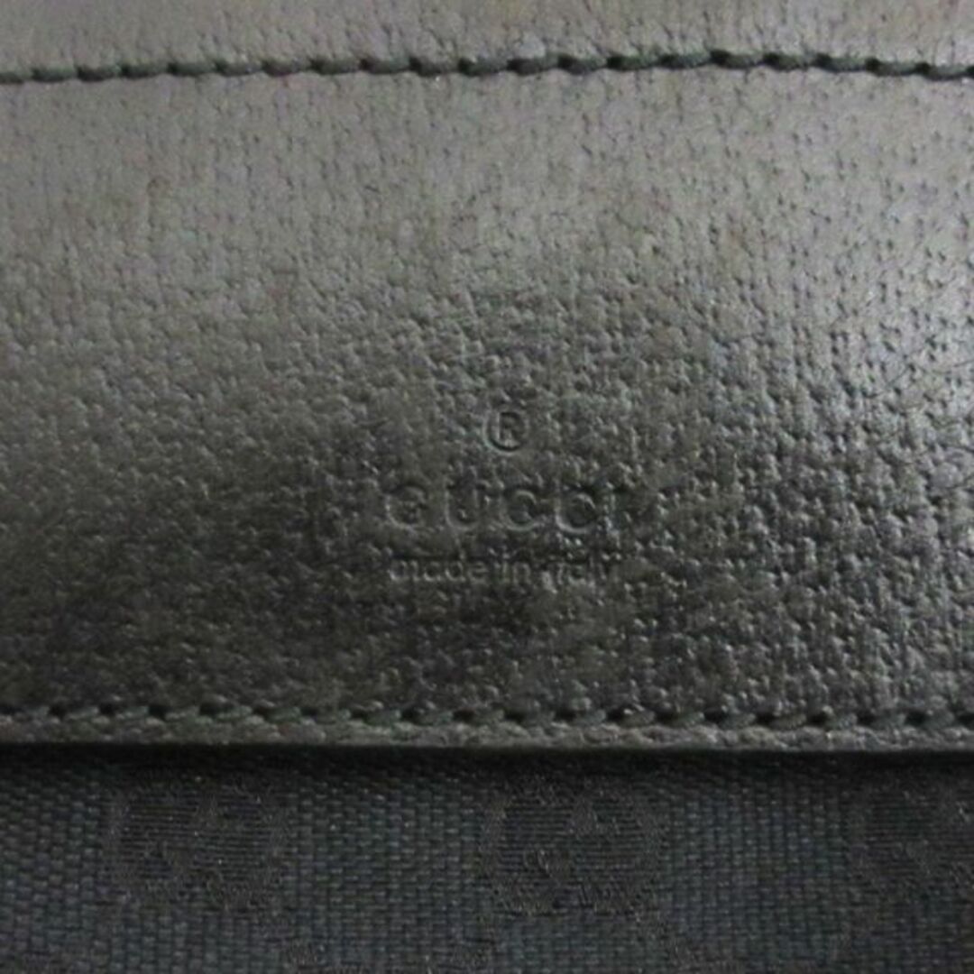 Gucci(グッチ)のグッチ GGキャンバス ボディバッグ ショルダー 28566 ブラック ■ECS レディースのバッグ(ボディバッグ/ウエストポーチ)の商品写真