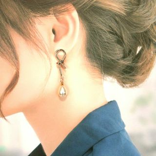 パールシルバーピアス(ピアス)