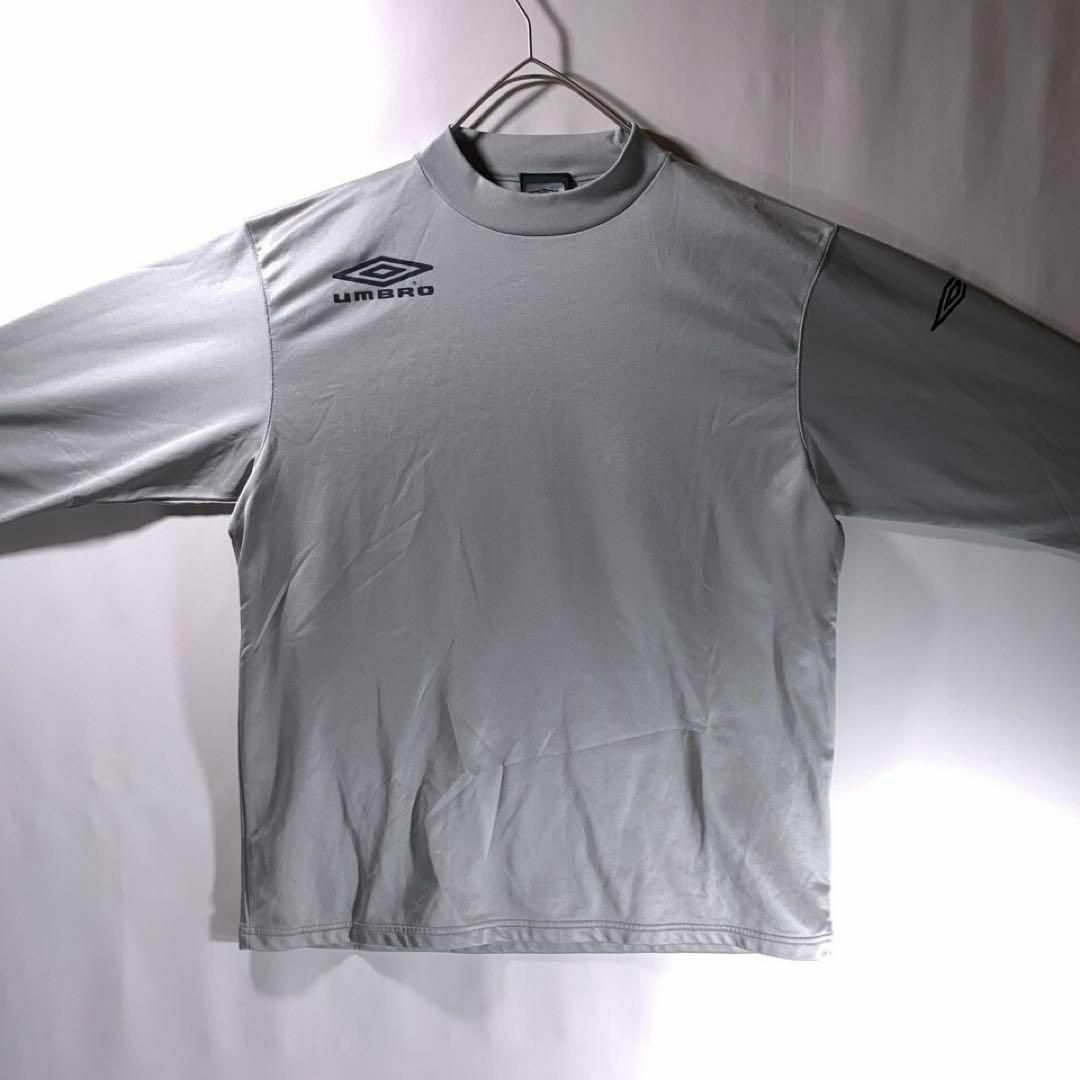 UMBRO(アンブロ)の00s UMBRO ユニフォーム ゲームシャツ 長袖 グレー XL メンズのトップス(Tシャツ/カットソー(七分/長袖))の商品写真