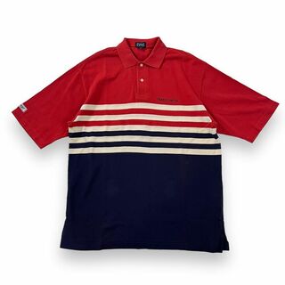 パーリーゲイツ(PEARLY GATES)の美品 パーリーゲイツ メンズ ゴルフウェア 半袖 ポロシャツ サイズ3 ボーダー(ポロシャツ)