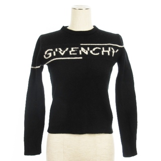 ジバンシィ(GIVENCHY)のジバンシィ GIVENCHY ロゴ ニット セーター ウール ブラック XS(ニット/セーター)