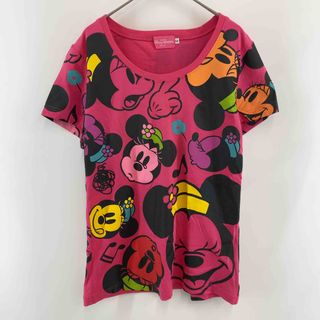 Disney ディズニー レディース Tシャツ半袖 ミニープリント チェリー