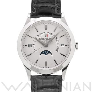 パテックフィリップ(PATEK PHILIPPE)の中古 パテック フィリップ PATEK PHILIPPE 5496P-001 シルバー メンズ 腕時計(腕時計(アナログ))