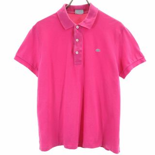 ラコステ(LACOSTE)のラコステ 半袖 ポロシャツ 4 ピンク LACOSTE 鹿の子地 メンズ 古着 【240425】 メール便可(ポロシャツ)