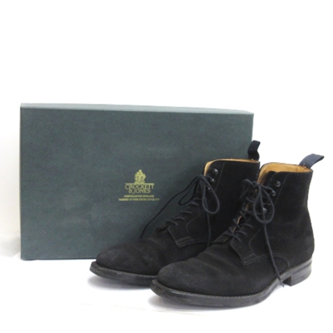 Crockett&Jones(クロケットアンドジョーンズ)のクロケット&ジョーンズ DERWENT スエード ブーツ ブラック 5.5 24 メンズの靴/シューズ(ブーツ)の商品写真