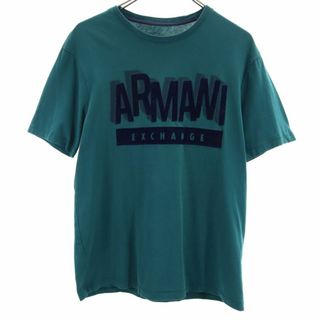 アルマーニエクスチェンジ(ARMANI EXCHANGE)のアルマーニエクスチェンジ 半袖 Tシャツ S グリーン系 ARMANI EXCHANGE メンズ 古着 【240425】 メール便可(Tシャツ/カットソー(半袖/袖なし))