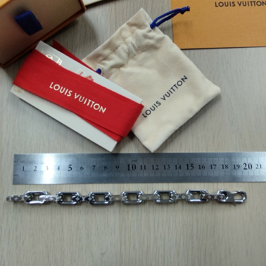 LOUIS VUITTON(ルイヴィトン)のルイ ヴィトン　チェーン モノグラム ブレスレット M00308 【未使用品】 メンズのアクセサリー(ブレスレット)の商品写真