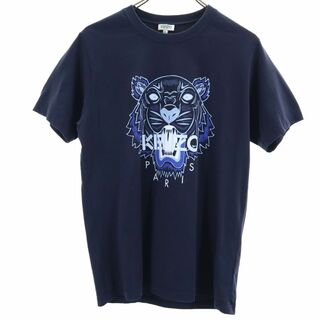 KENZO - ケンゾー プリント 半袖 Tシャツ S ネイビー KENZO メンズ 古着 【240425】 メール便可