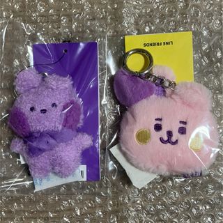 ビーティーイシビル(BT21)の【BTS・BT21】mininiキーリングパープル&バッグチャーム(COOKY)(アイドルグッズ)