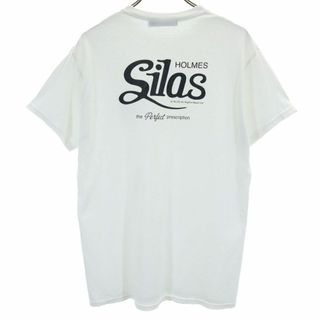 サイラス(SILAS)のサイラス バック プリント 半袖 Tシャツ M ホワイト SILAS メンズ 古着 【240425】 メール便可(Tシャツ/カットソー(半袖/袖なし))