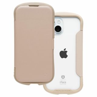 【色: ベージュ】iFace Reflection iPhone 15 ケース (その他)