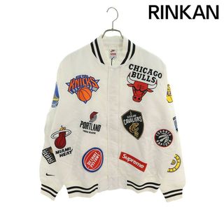 シュプリーム(Supreme)のシュプリーム ×ナイキ NIKE  18SS  NBA Team Warm-Up Jacket NBAチームワッペンスタジアムジャケットブルゾン メンズ M(ブルゾン)