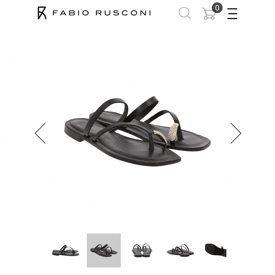 FABIO RUSCONI(ファビオルスコーニ)のファビオルスコーニ　サンダル　37 レディースの靴/シューズ(サンダル)の商品写真