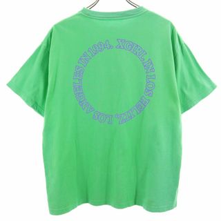 X-girl - エックスガール バックプリント 半袖 Tシャツ 1 緑 X-girl レディース 古着 【240425】 メール便可