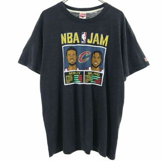 オマージュ 半袖 Tシャツ XL グレー Homage NBA JAM メンズ 古着 【240425】 メール便可(Tシャツ/カットソー(半袖/袖なし))