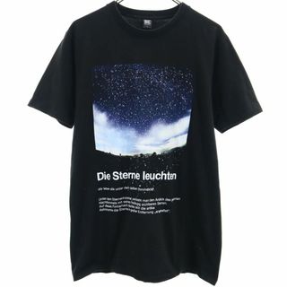 グラニフ(Graniph)のグラニフ プリント 半袖 Tシャツ L ブラック graniph メンズ 古着 【240425】 メール便可(Tシャツ/カットソー(半袖/袖なし))