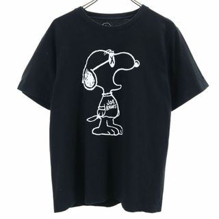 ユニクロ(UNIQLO)のユニクロ × カウズ × ピーナッツ コラボ 半袖 Tシャツ L 黒 UNIQLO × KAWS × PEANUTS メンズ 古着 【240425】 メール便可(Tシャツ/カットソー(半袖/袖なし))