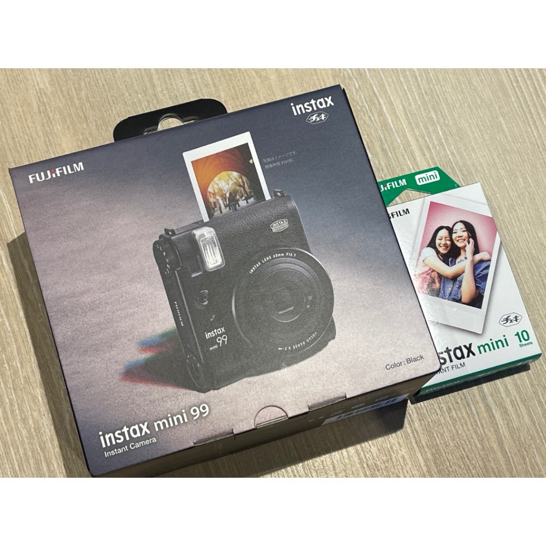 富士フイルム(フジフイルム)の新品  FUJIFILM チェキ instax mini 99 + フィルム1本 スマホ/家電/カメラのカメラ(フィルムカメラ)の商品写真