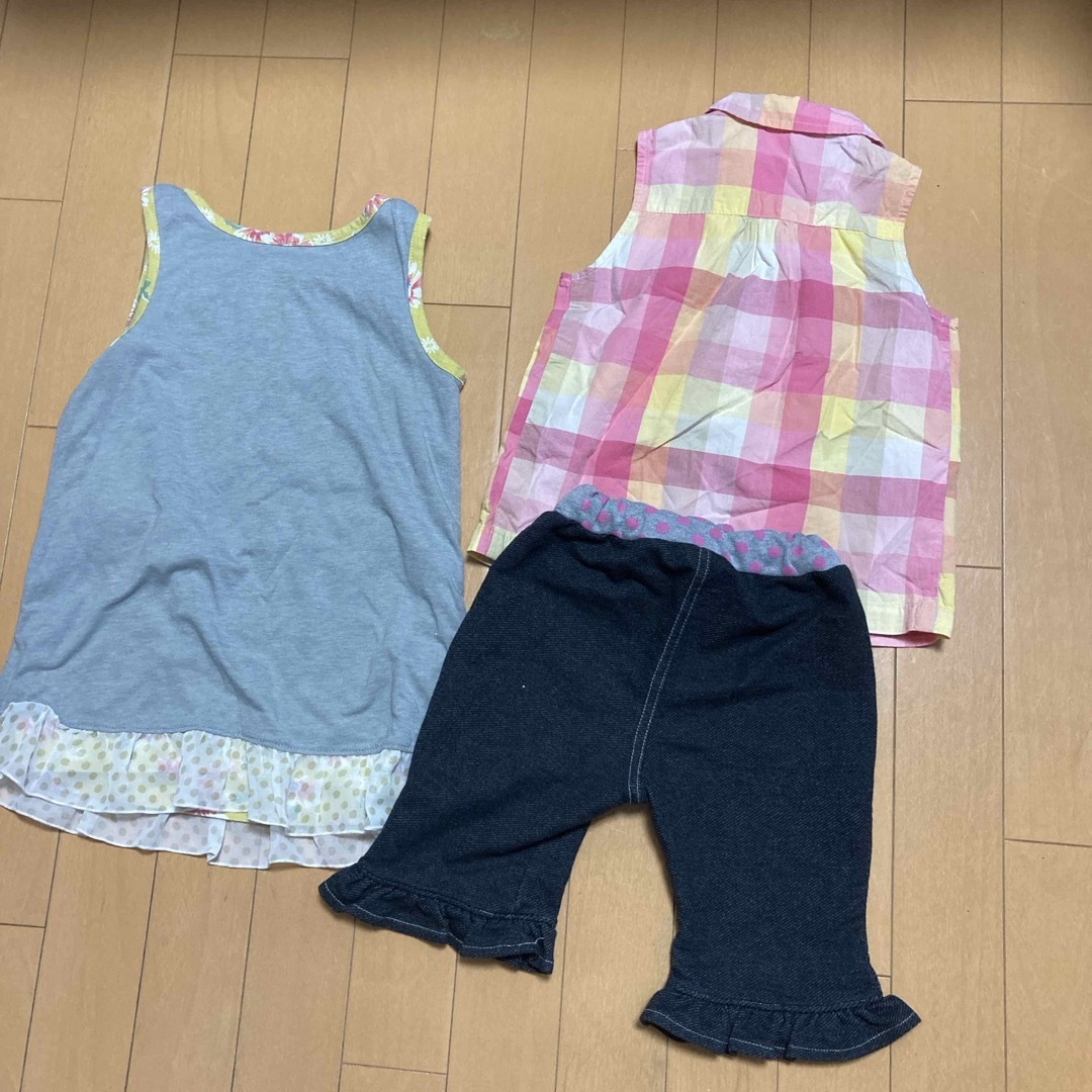 GLOBAL WORK(グローバルワーク)の100センチ3枚セット キッズ/ベビー/マタニティのキッズ服女の子用(90cm~)(ワンピース)の商品写真