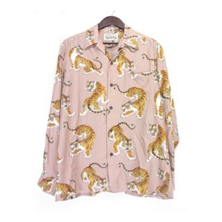 ワコマリア(WACKO MARIA)のワコマリア WACKO MARIA ■ 23AW 【 TIM LEHI L/S HAWAIIAN SHIRT 】 ティム リーハイ タイガー プリント ハワイアン レーヨン 総柄 シャツ w18648(シャツ)