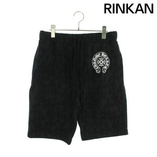 クロムハーツ(Chrome Hearts)のクロムハーツ  SWEAT PANTS クロス総柄ロゴハーフパンツ メンズ M(ショートパンツ)