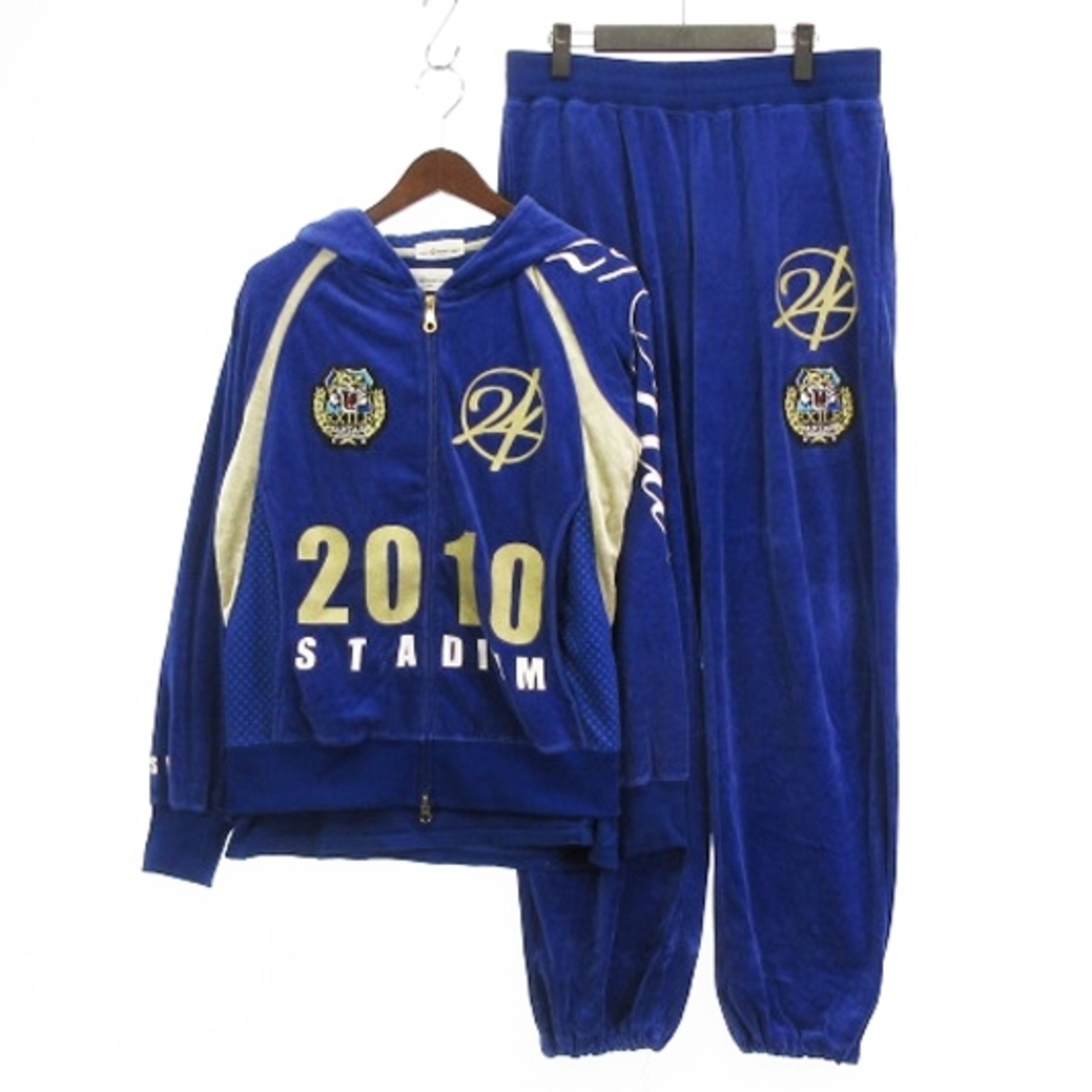 24karats(トゥエンティーフォーカラッツ)の24karats 2010 セットアップ ジャージ 3点セット Tシャツ 紫 メンズのトップス(パーカー)の商品写真