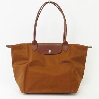 ロンシャン(LONGCHAMP)のロンシャン ル プリアージュ R グリーン L ショルダー バッグ トート 茶(トートバッグ)