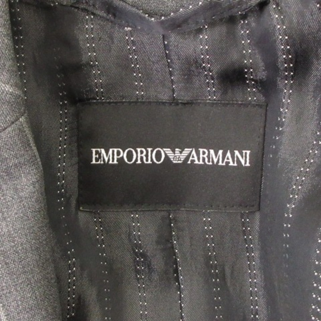 Emporio Armani(エンポリオアルマーニ)のエンポリオアルマーニ パンツスーツ セットアップ 2B ストライプ グレー 44 レディースのフォーマル/ドレス(スーツ)の商品写真