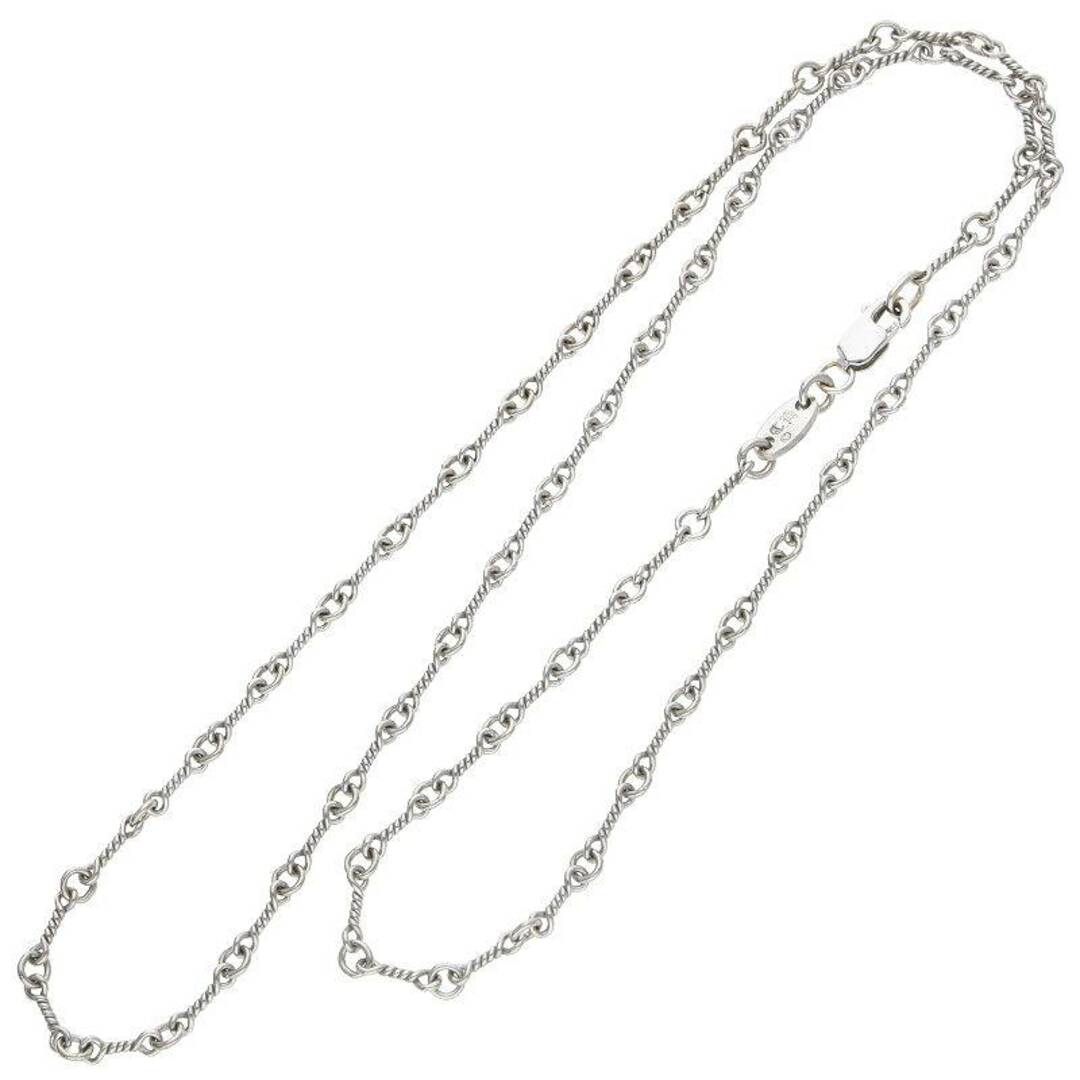 Chrome Hearts(クロムハーツ)のクロムハーツ  18KWG NECKCHAIN T/ツイストチェーン18inch ホワイトゴールドネックレス メンズ 18inch メンズのアクセサリー(ネックレス)の商品写真