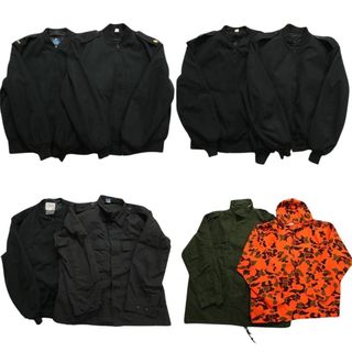 古着卸 まとめ売り 米軍民間 ミリタリー 8枚セット (メンズ 52 /50 /44 /XL /2XL /3XL ) 民間 ミリタリー ジャケットMIX MS6499(その他)