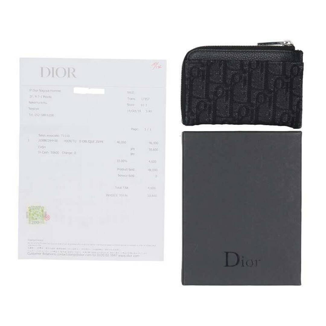 Dior(ディオール)のディオール  2OBBC094YSE オブリーク総柄コインケース メンズ メンズのファッション小物(コインケース/小銭入れ)の商品写真