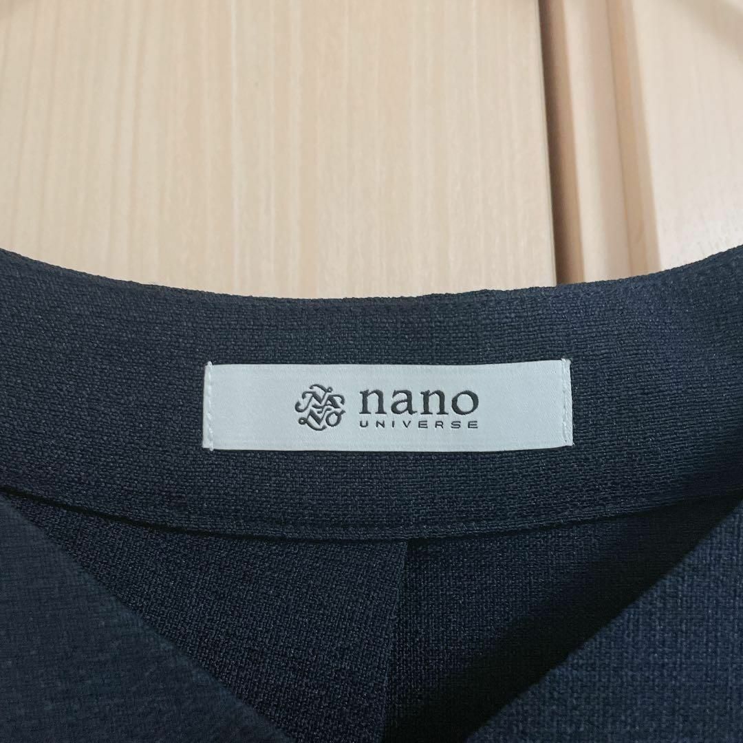 nano・universe(ナノユニバース)のnano universe ナノユニバース　ノースリーブブラウス　ネイビー レディースのトップス(シャツ/ブラウス(半袖/袖なし))の商品写真