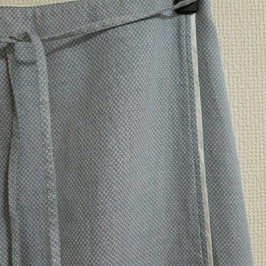 MACPHEE(マカフィー)の#MACPHEE／コットン100%ラップスカート／水系／サイズ38／極美品 レディースのスカート(ひざ丈スカート)の商品写真