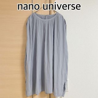 ナノユニバース(nano・universe)のnano universe ナノユニバース　ノースリーブブラウス　ブルー(シャツ/ブラウス(半袖/袖なし))