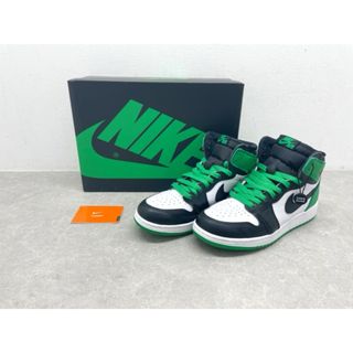 ナイキ(NIKE)のNIKE（ナイキ）AIR JORDAN 1 RETRO HIGH OG GS エア ジョーダン 1 レトロ ハイ CELTICS Lucky Green セルティックス ラッキーグリーン FD1437-031/24.0cm【B0439-007】(スニーカー)