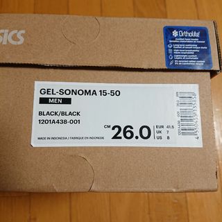 アシックス(asics)のASICS アシックス gel sonoma 15-50 黒 26 センチ(スニーカー)