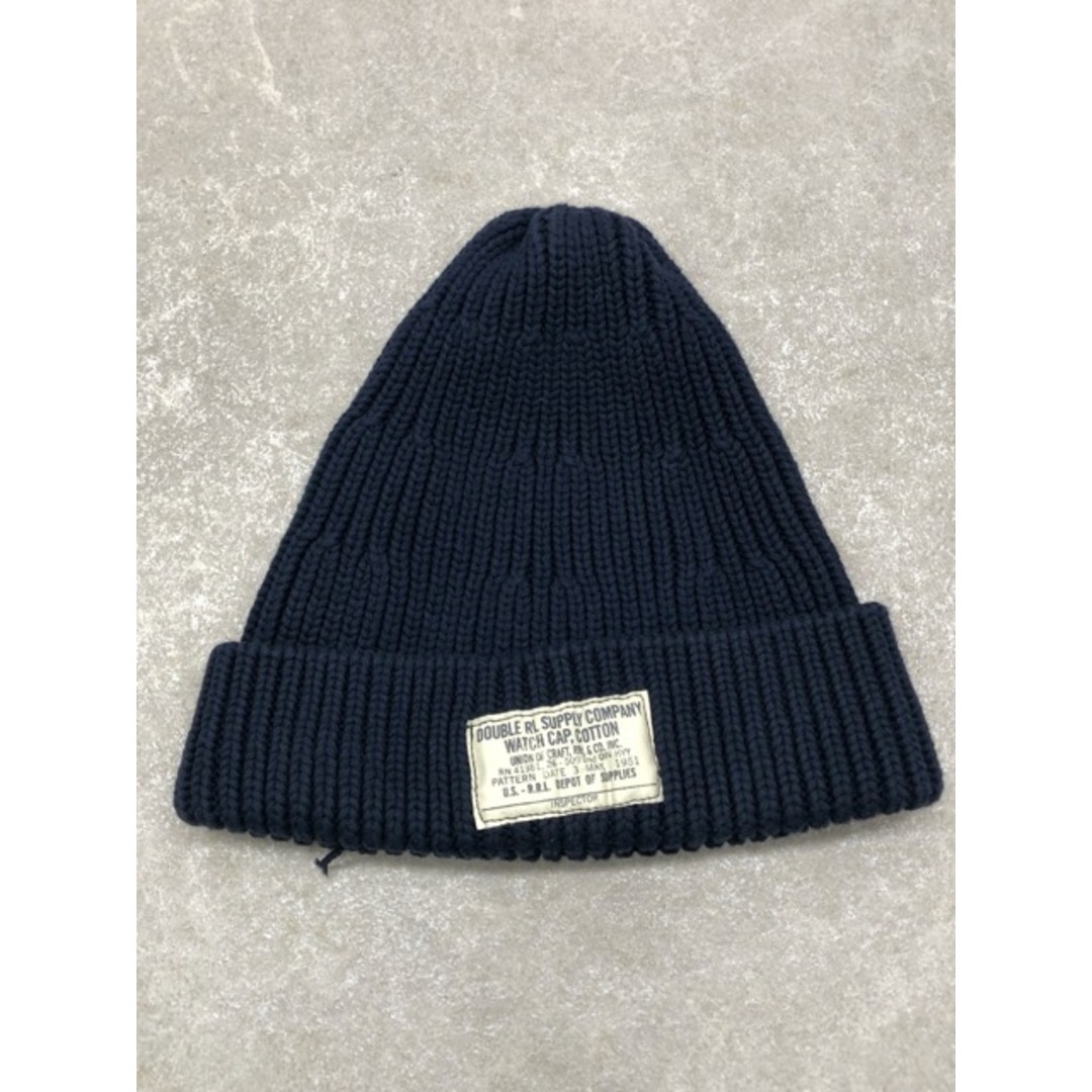 RRL(ダブルアールエル)のRRL(ダブルアールエル) WATCH CAP COTTON ワッチキャップ ビーニー ネイビー 帽子 【C1152-007】 メンズの帽子(ニット帽/ビーニー)の商品写真