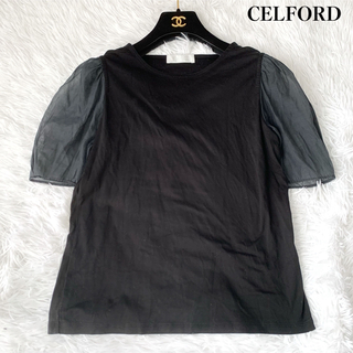 CELFORD - １１ セルフォード パフスリーブ半袖Tシャツ 38 コットン CELFORD